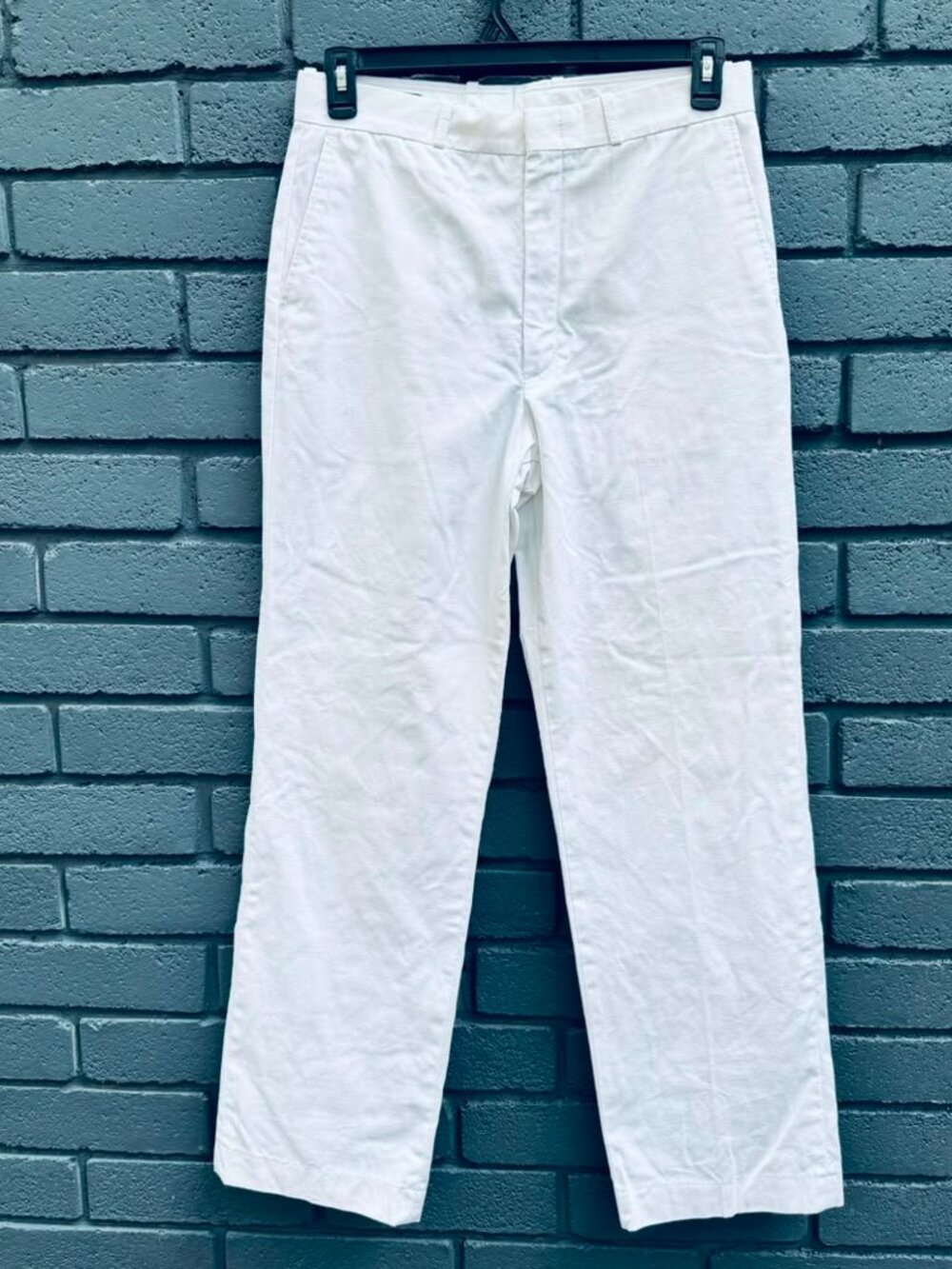 Vintage FARAH Mens White Chinos Dress Pants Slacks Cotton Business Career Office